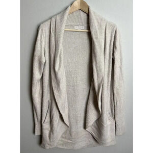Barefoot Dreams CozyChic Lite Knit Beige Cardigan XS/S Style #452 Women’s